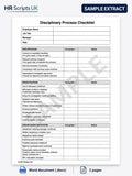 Disciplinary Process End-to-End Checklist