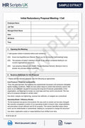 Redundancy Proposal Script - Having the First Employee Conversation (At-Risk Stage)